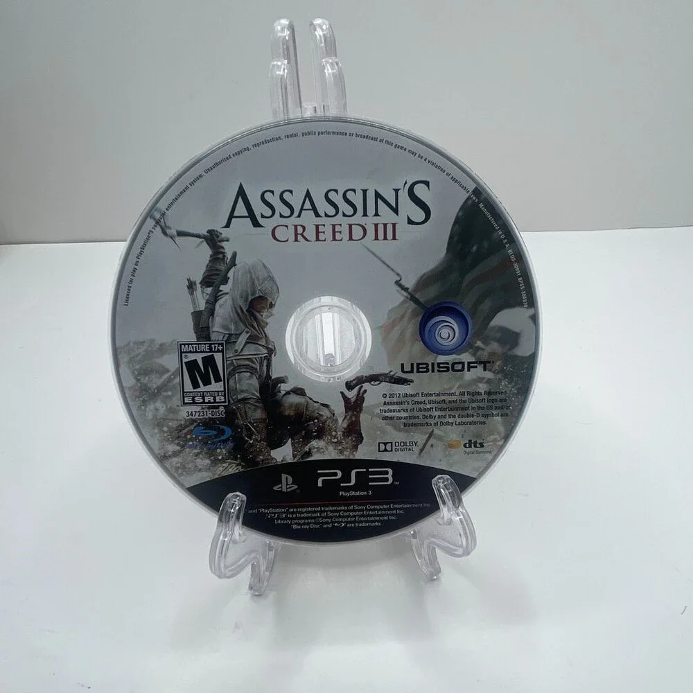 Assassin's Creed III 3 PS3 (Sony PlayStation 3, 2012) Disc Only